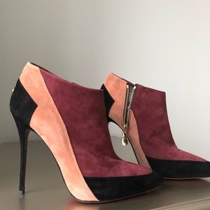 Cesare Paciotti suede booties- size 10